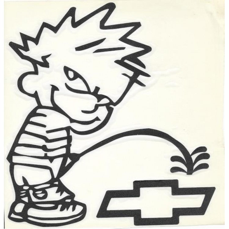 Peeing on Chevy / Chevrolet Logo