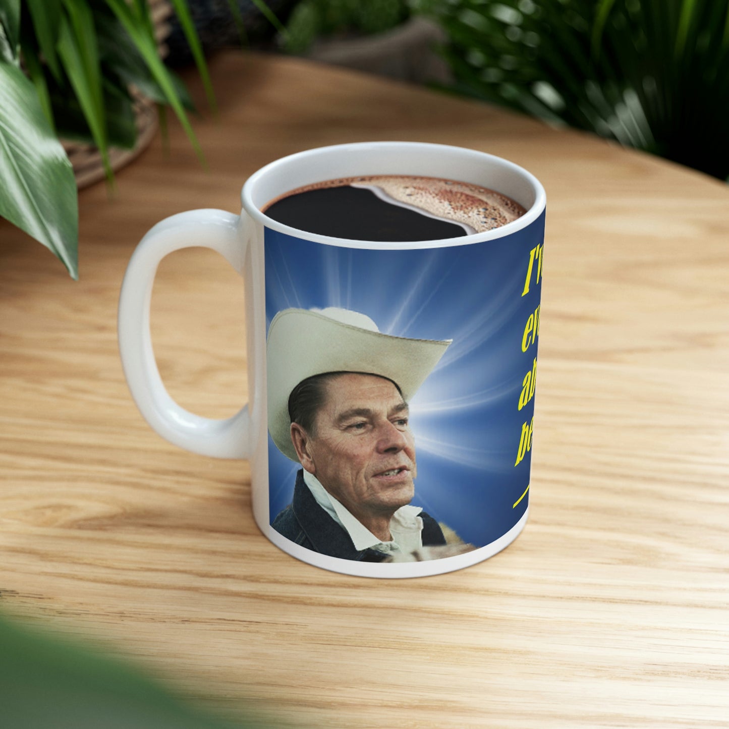 In Context Ronald Reagan Collection Quote on Abortion Ceramic Mug