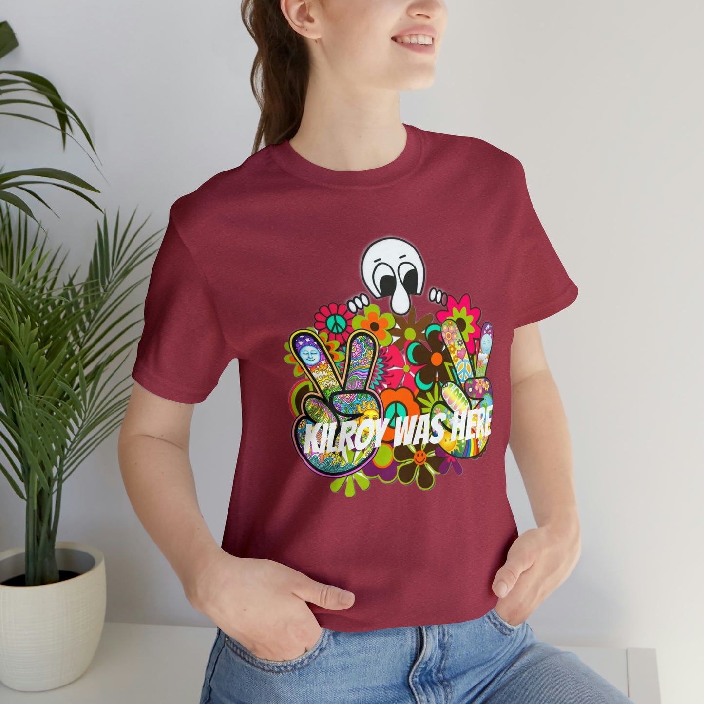 Kilroy Was Here Unisex Jersey Short Sleeve Tee Shirt