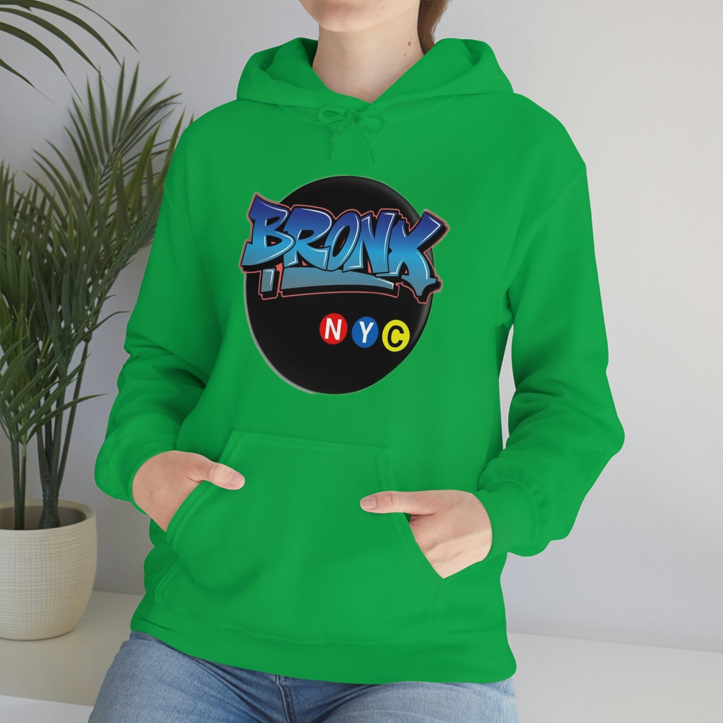 Bronx Graffiti Style Unisex Heavy Blend Hooded Sweatshirt