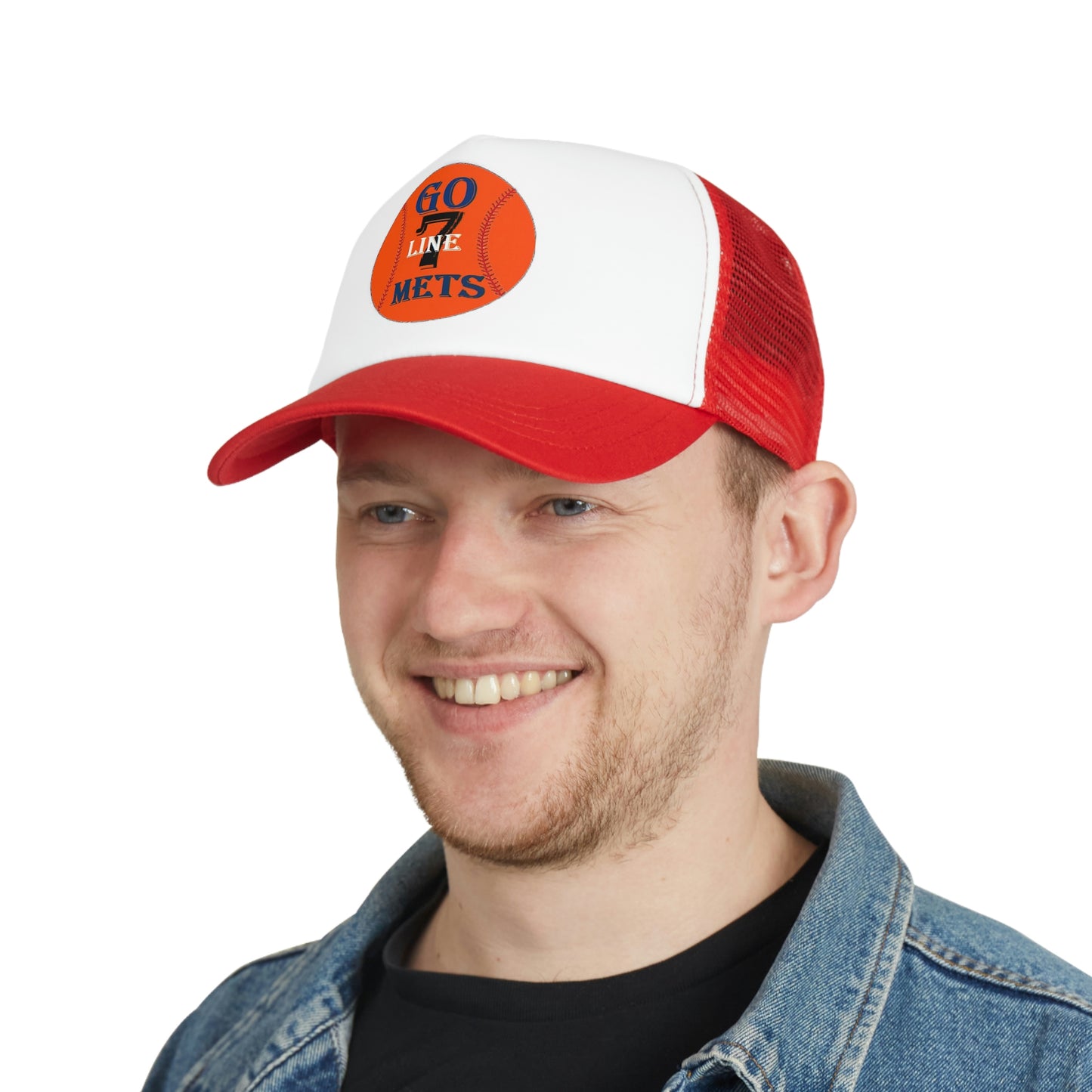 Go Mets - 7 Line Mesh Cap