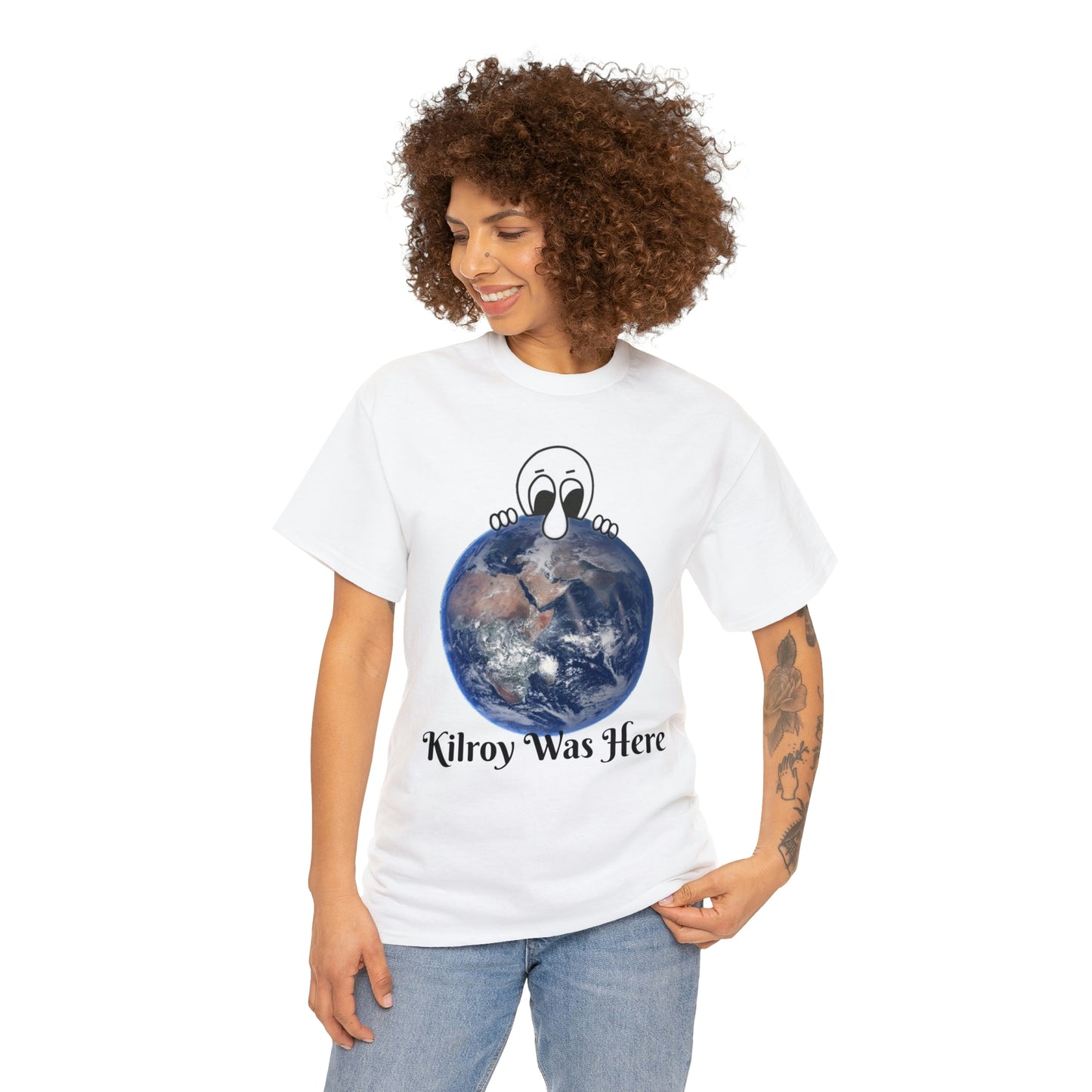 Kilroy Was Here Unisex Heavy Cotton Tee