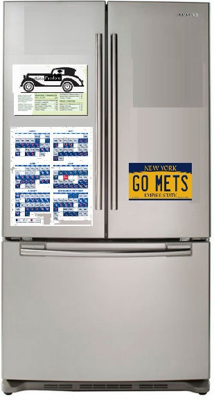 Go Mets All Metal Magnet