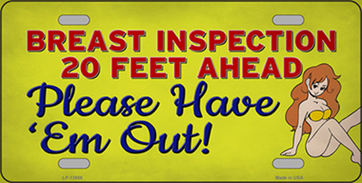 Breast Inspection License Plate