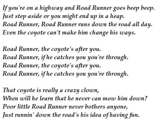 Roadrunner Song Lyrics