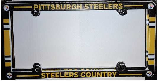 Stockdale 1773682 Pittsburgh Steelers Mega Acrylic License Plate