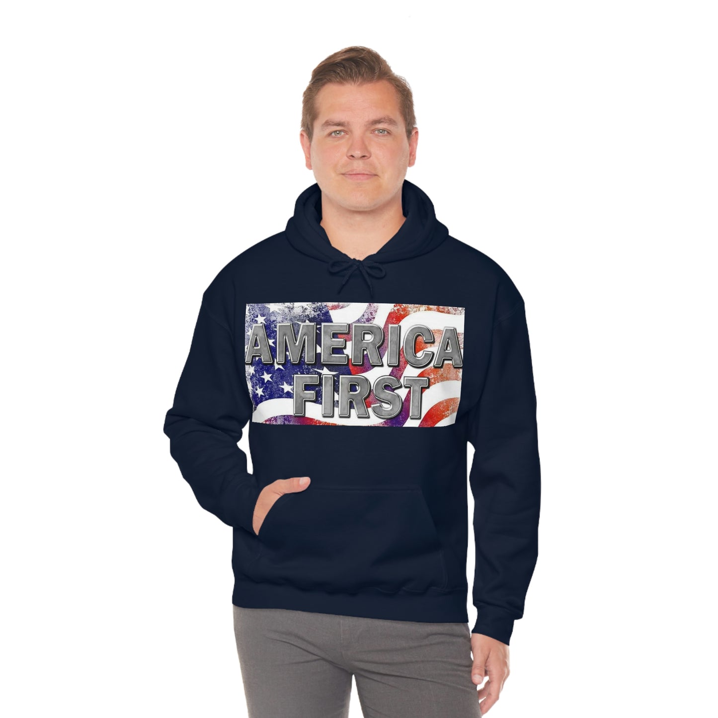 America First Unisex Heavy Blend™ Hooded Sweatshirt