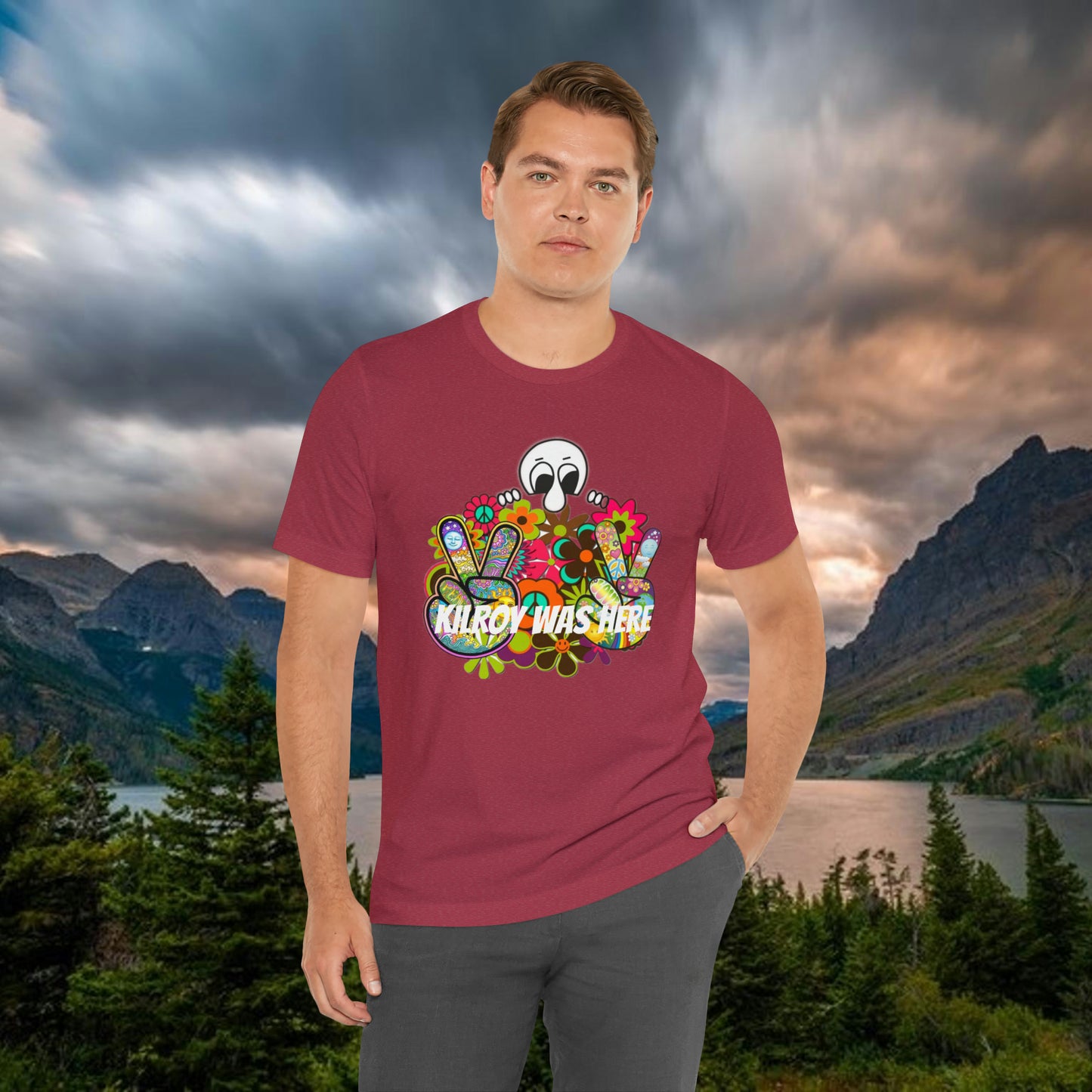 Kilroy Was Here Unisex Jersey Short Sleeve Tee Shirt