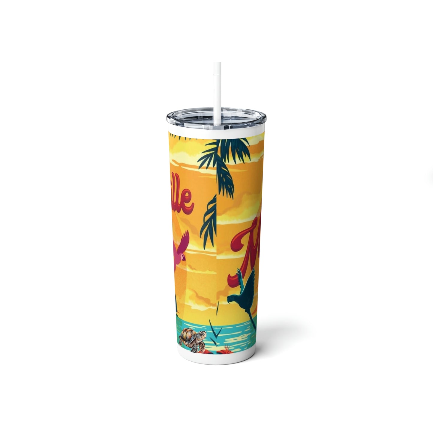 Skinny Steel Margaritaville Tumbler with Straw, 20oz