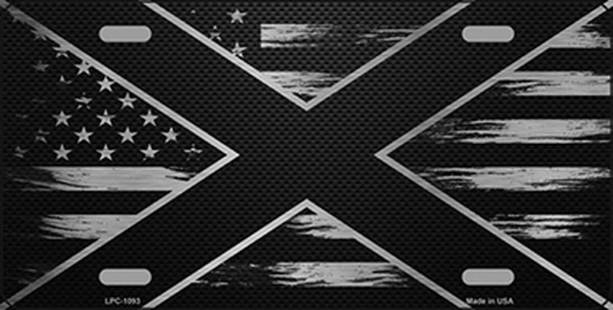 Alabama Carbon Fiber Brushed License Plate