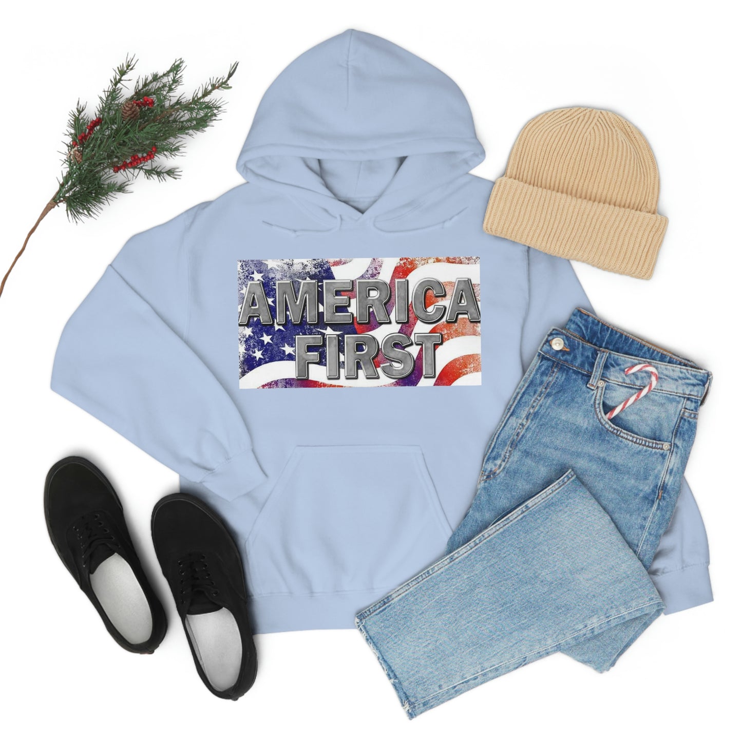 America First Unisex Heavy Blend™ Hooded Sweatshirt