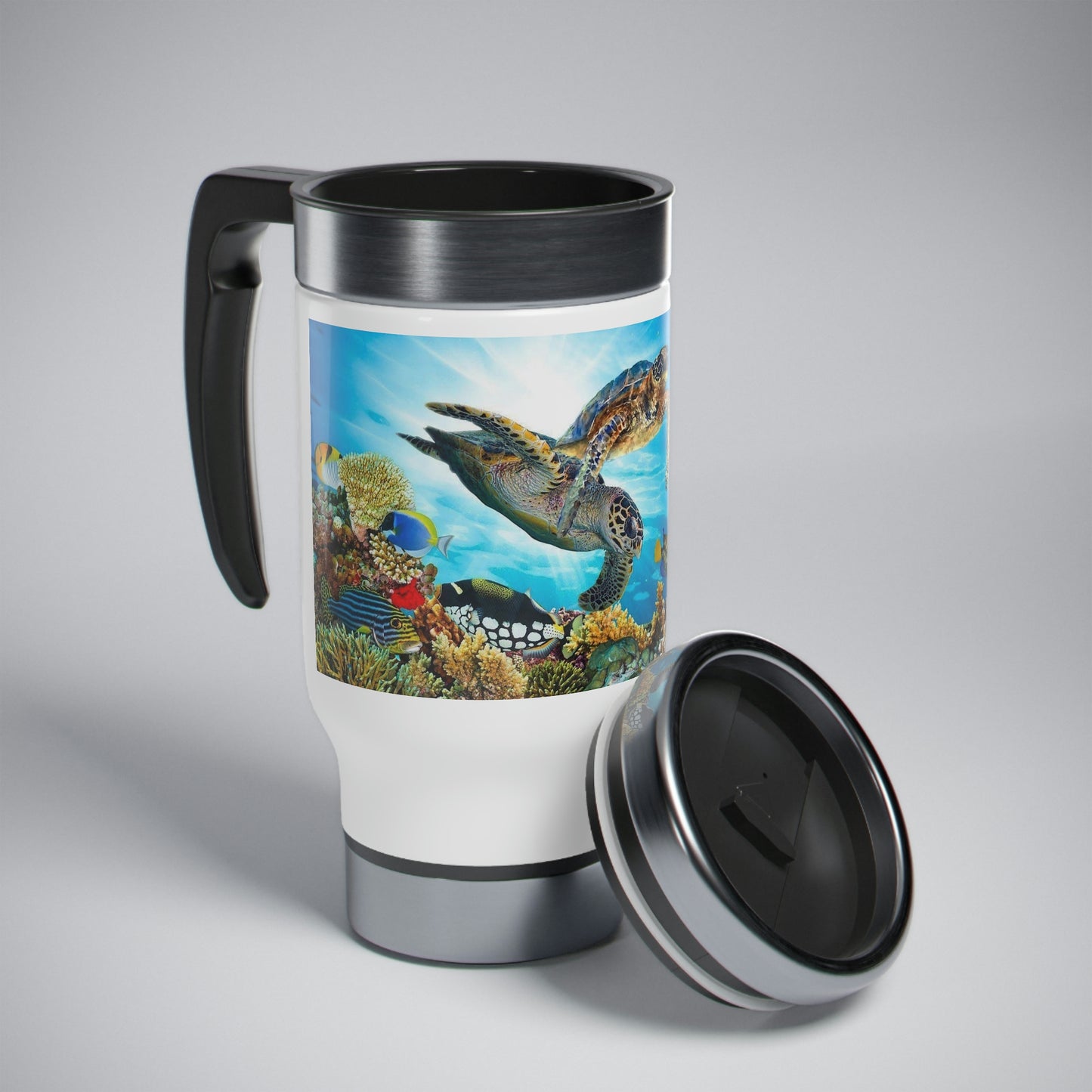 Stainless Steel Sea Turtle Travel Mug Lid