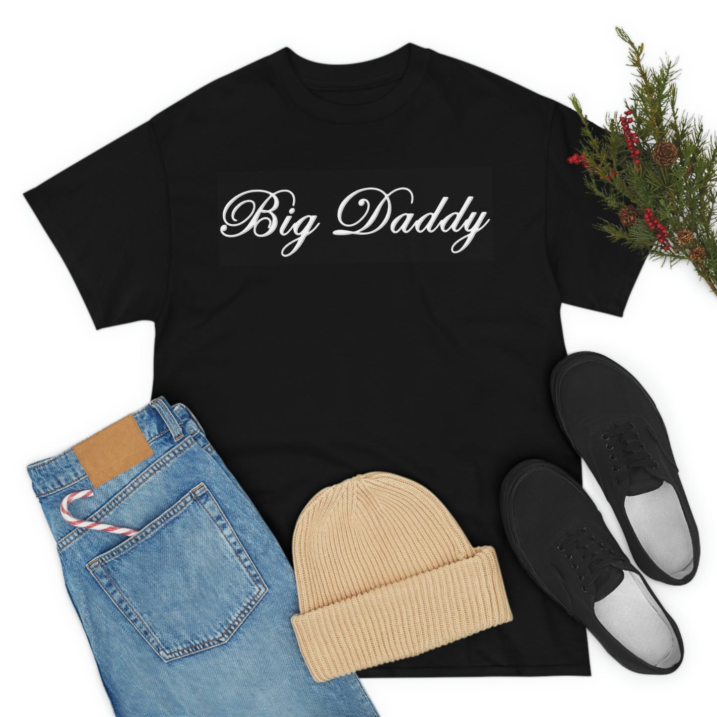 Big Daddy Unisex Heavy Black Cotton Tee
