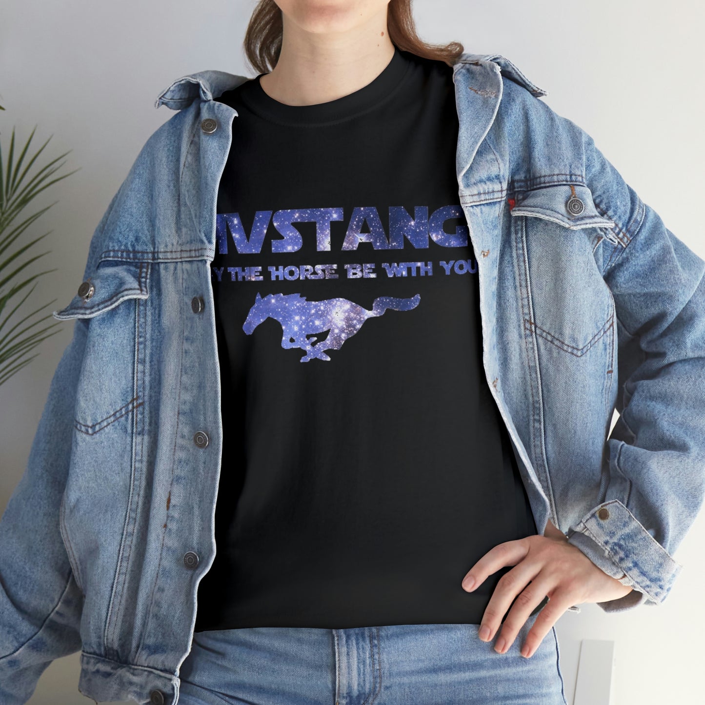 Mustang - May The Horse Be With You Unisex Heavy Cotton Tee