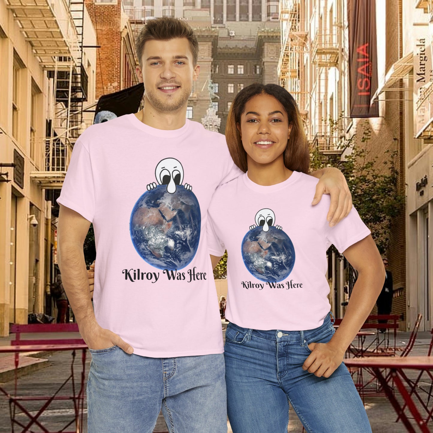 Kilroy Was Here Unisex Heavy Cotton Tee