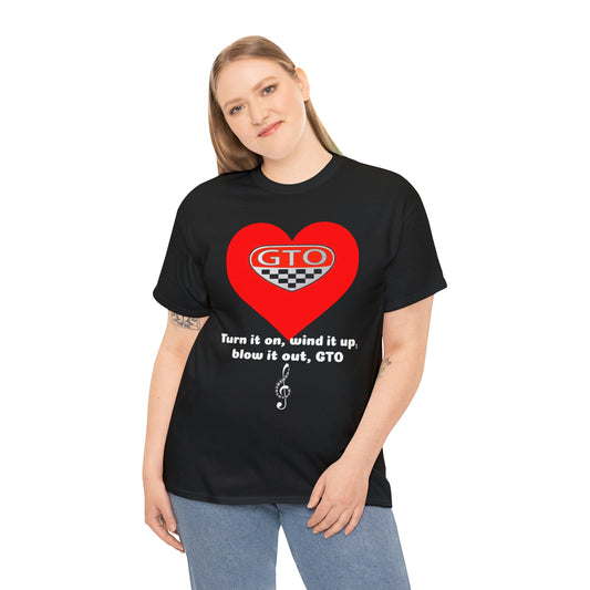 Blonde Girl wearing GTO Unisex Heavy Cotton Tee