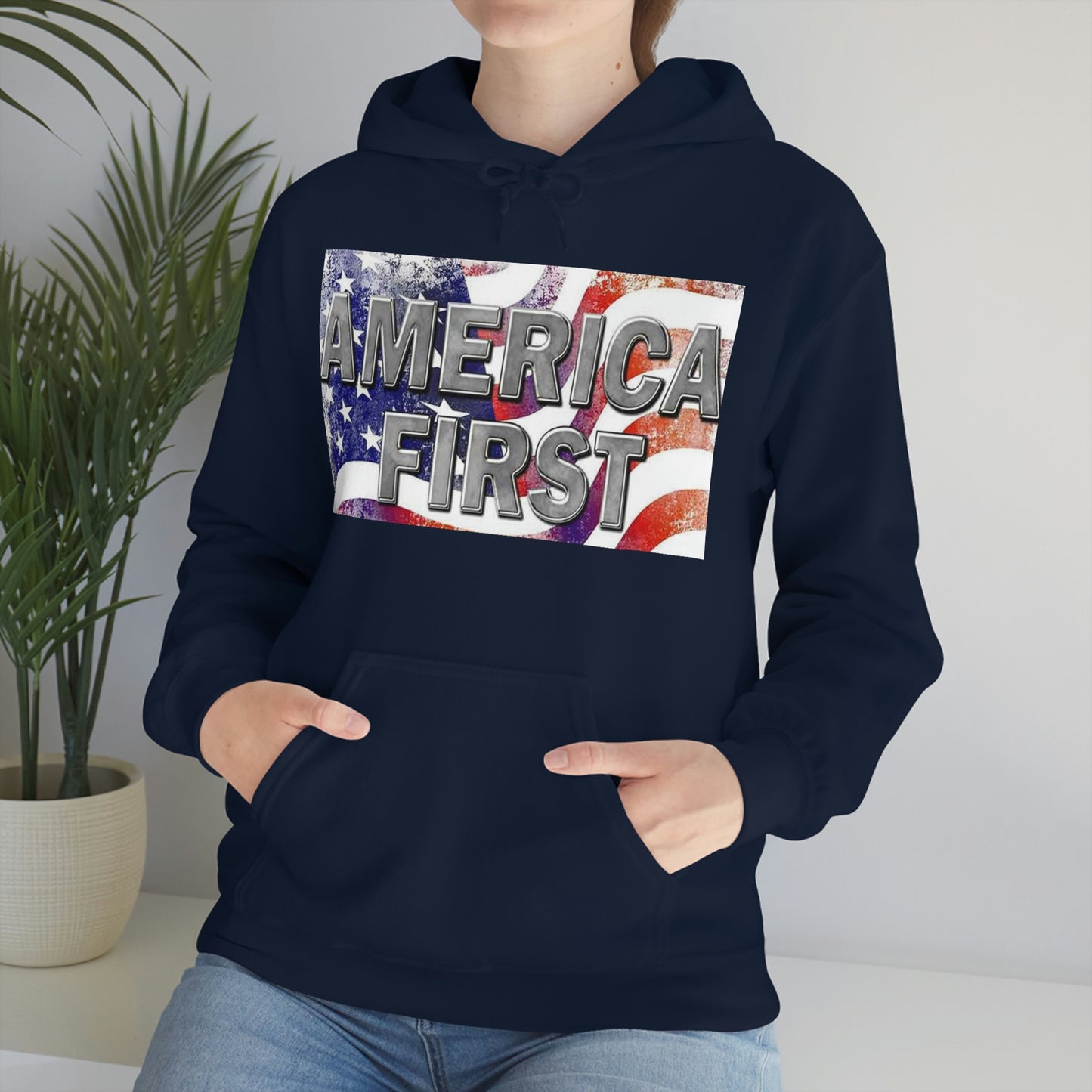 America First Unisex Heavy Blend™ Hooded Sweatshirt