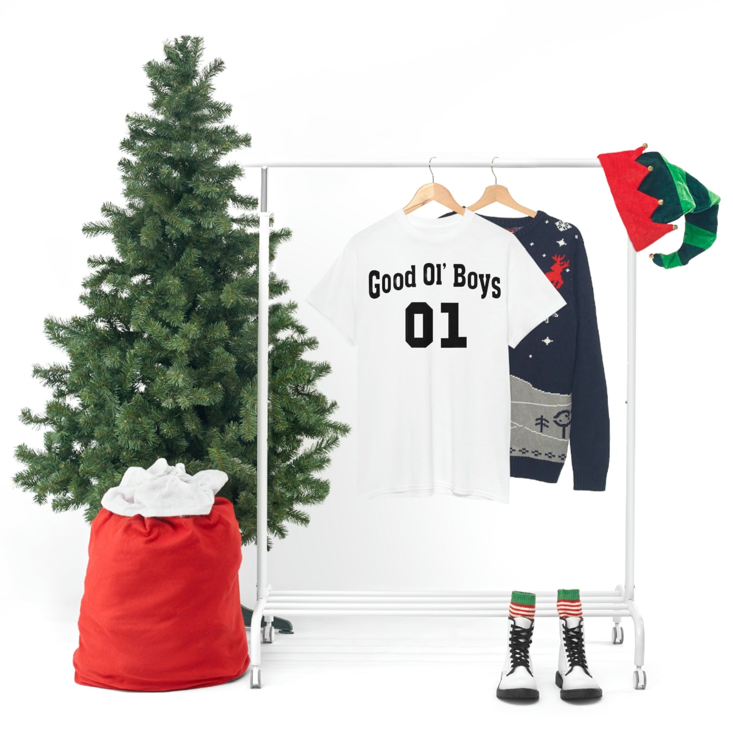 Good Old Boys Unisex Heavy White Cotton Tee