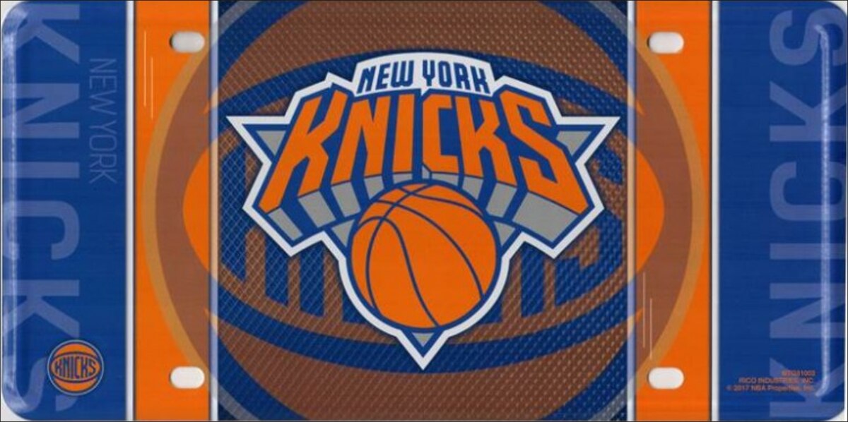 NY Knicks Fan Metal Novelty License Plate / Sign
