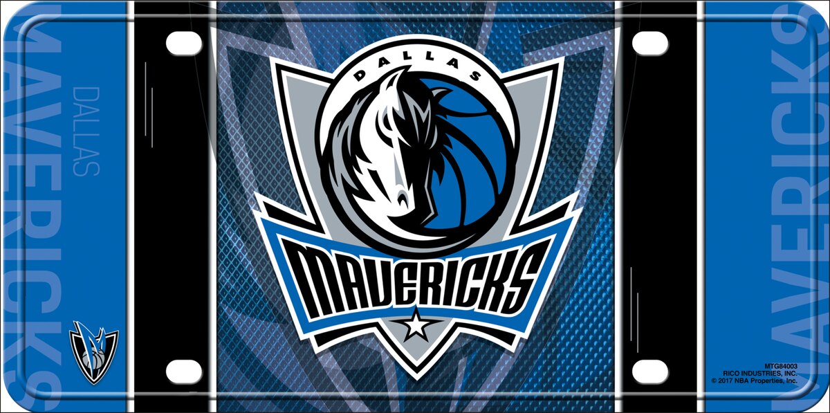Dallas Mavericks Licensed Fan License Plate