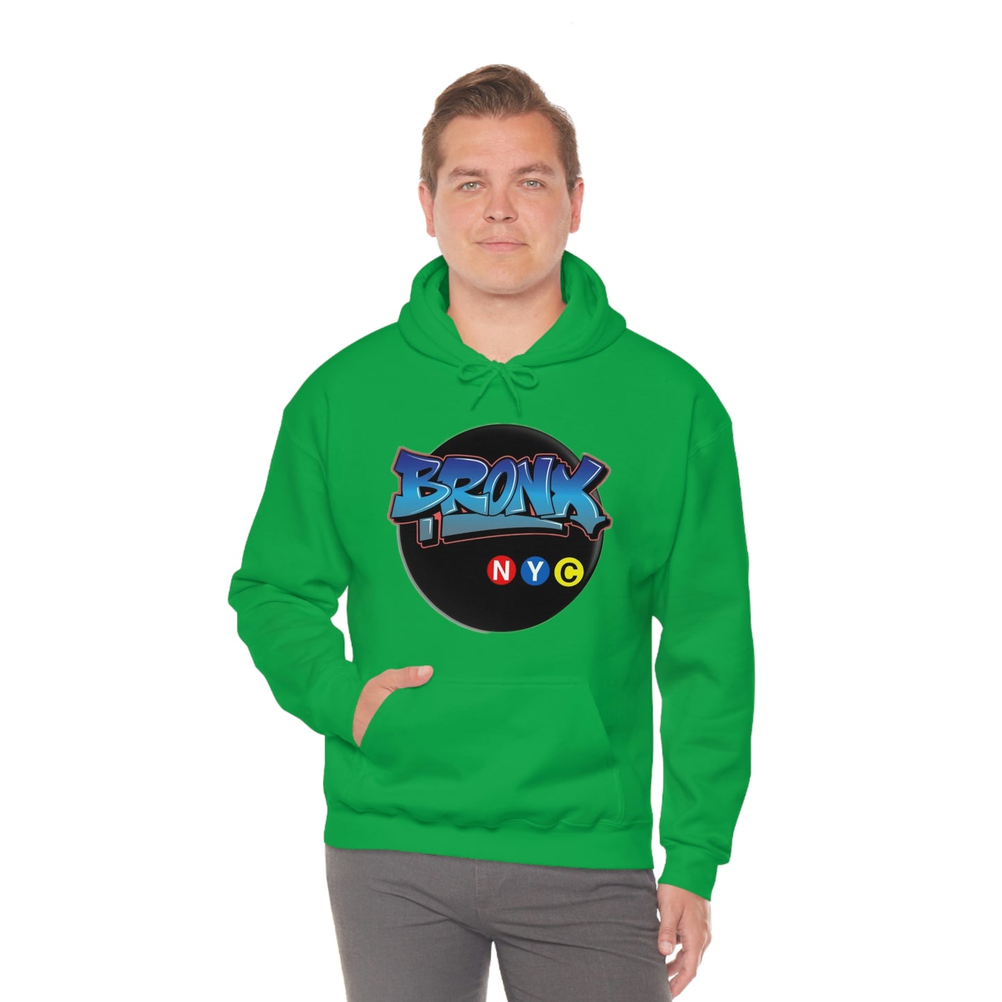 Bronx Graffiti Style Unisex Heavy Blend Hooded Sweatshirt