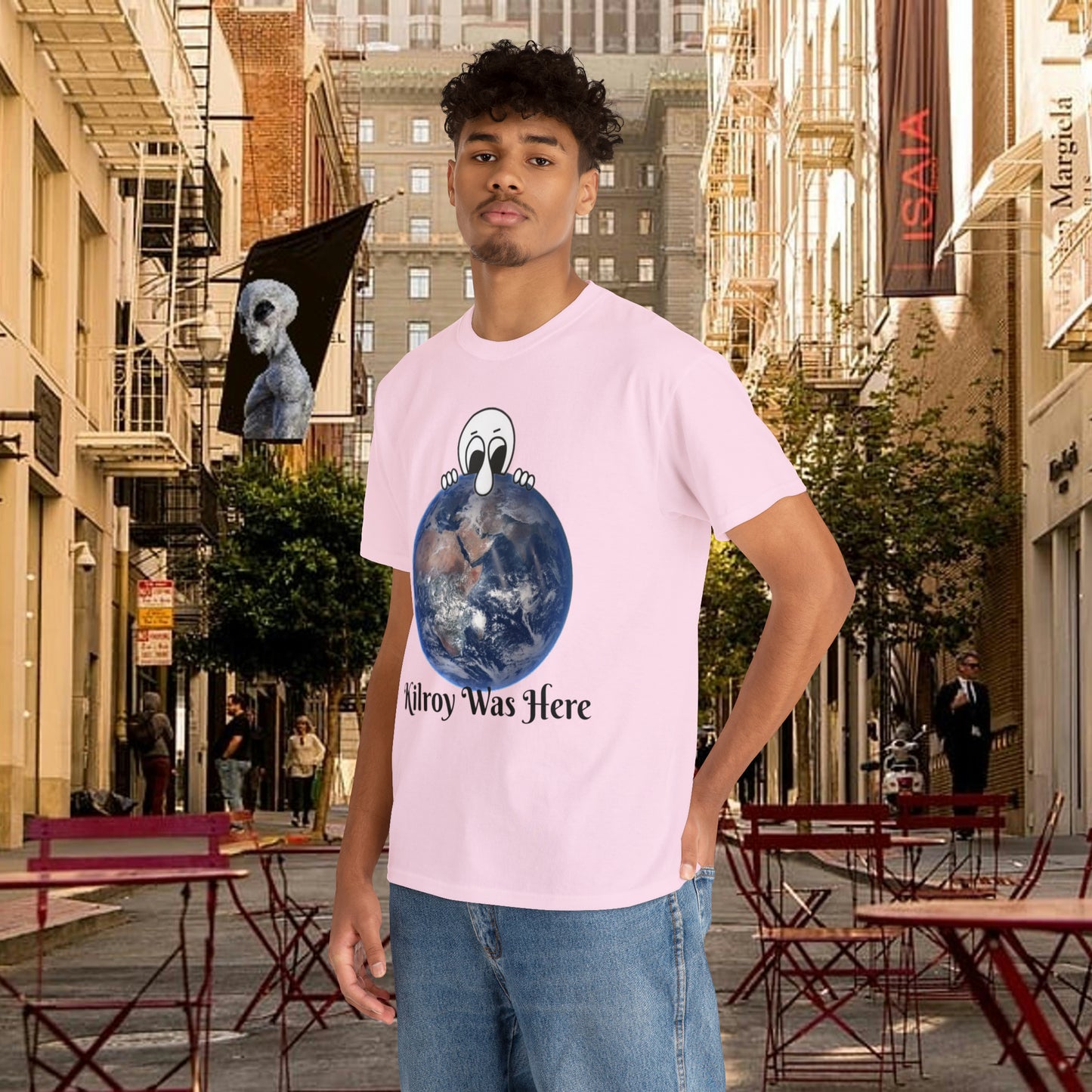 Kilroy Was Here Unisex Heavy Cotton Tee