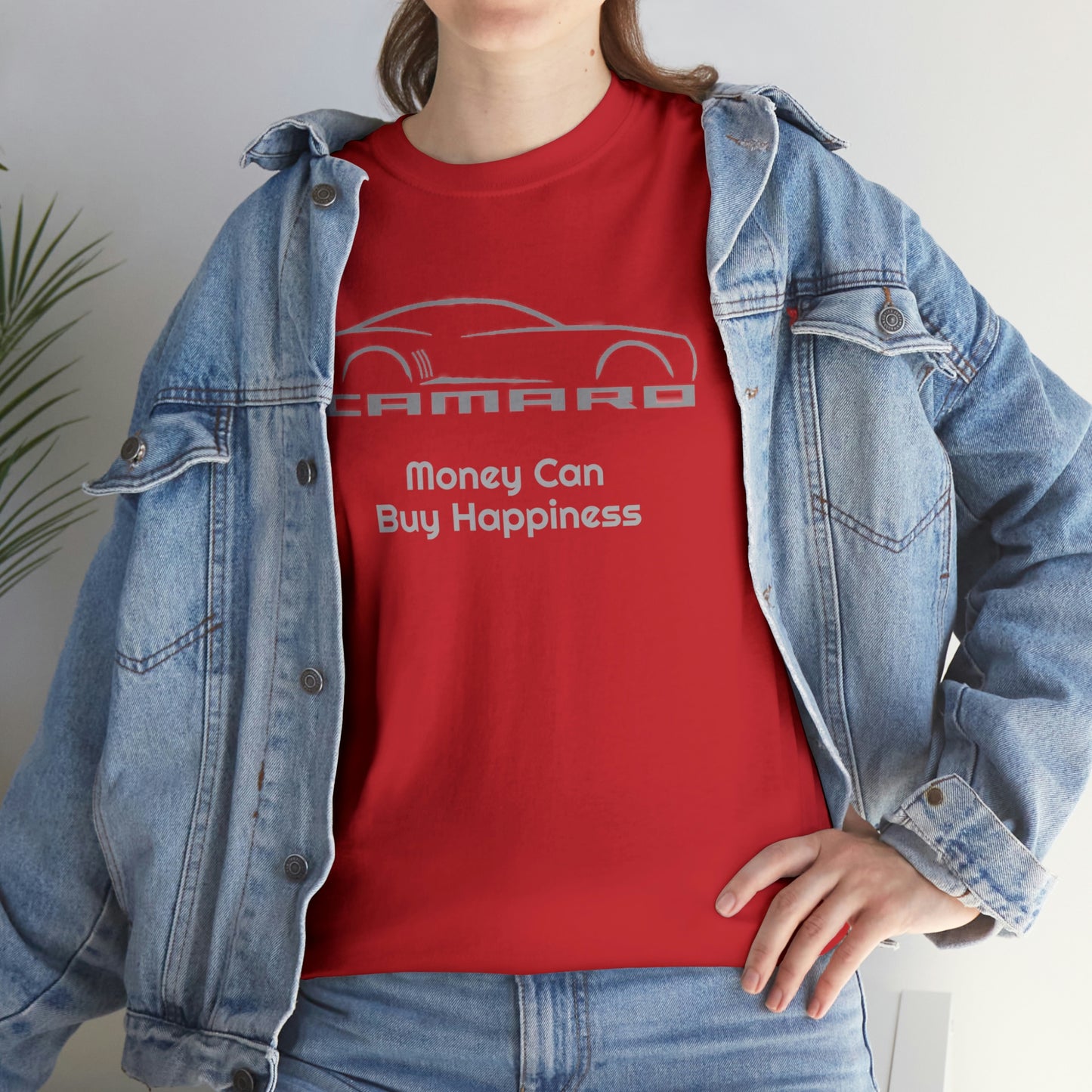 Camaro Money Can Buy Happiness Unisex Heavy Cotton Tee