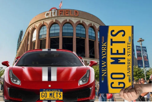 Go Mets Vanity Novelty Fan Souvenir License Plate