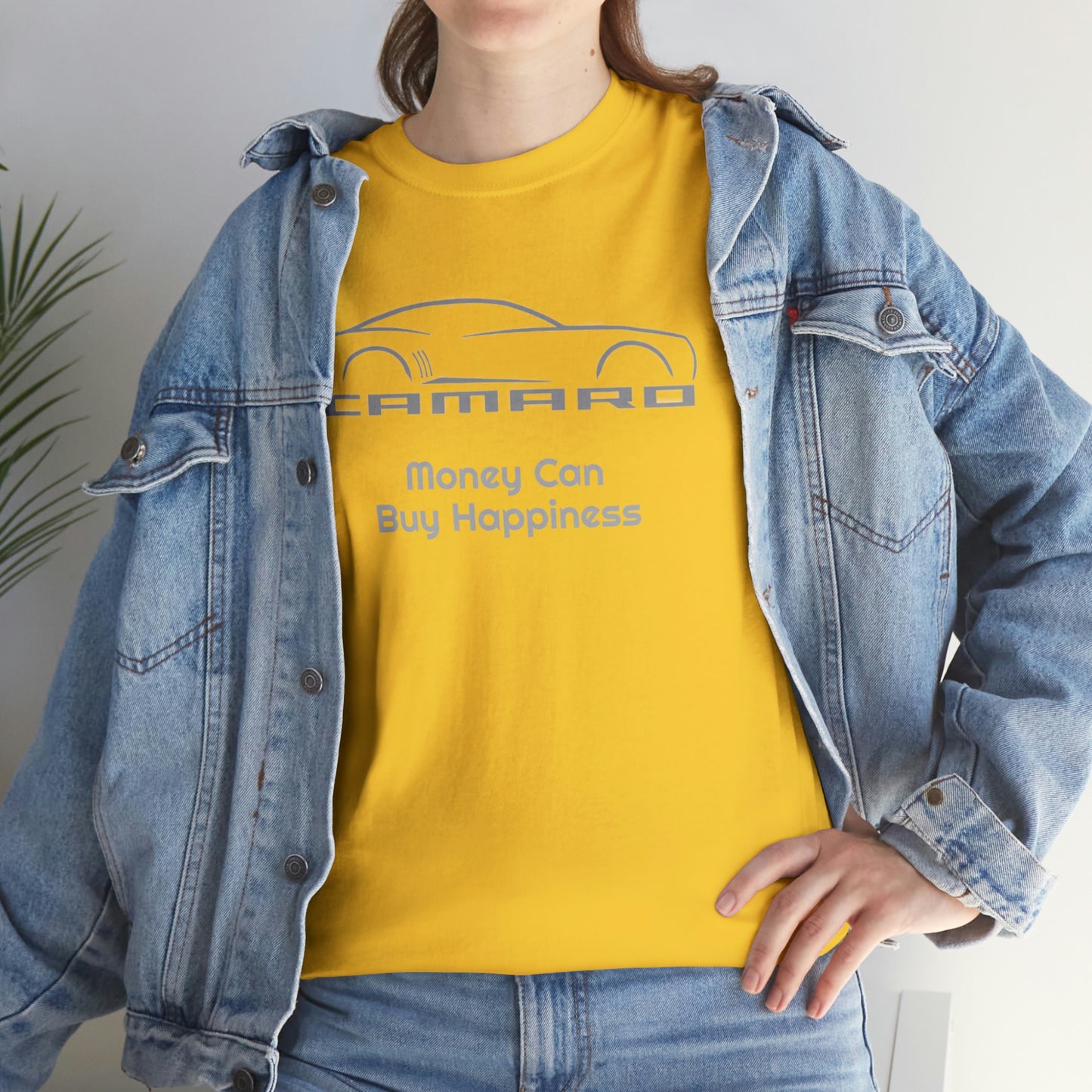 Camaro Money Can Buy Happiness Unisex Heavy Cotton Tee