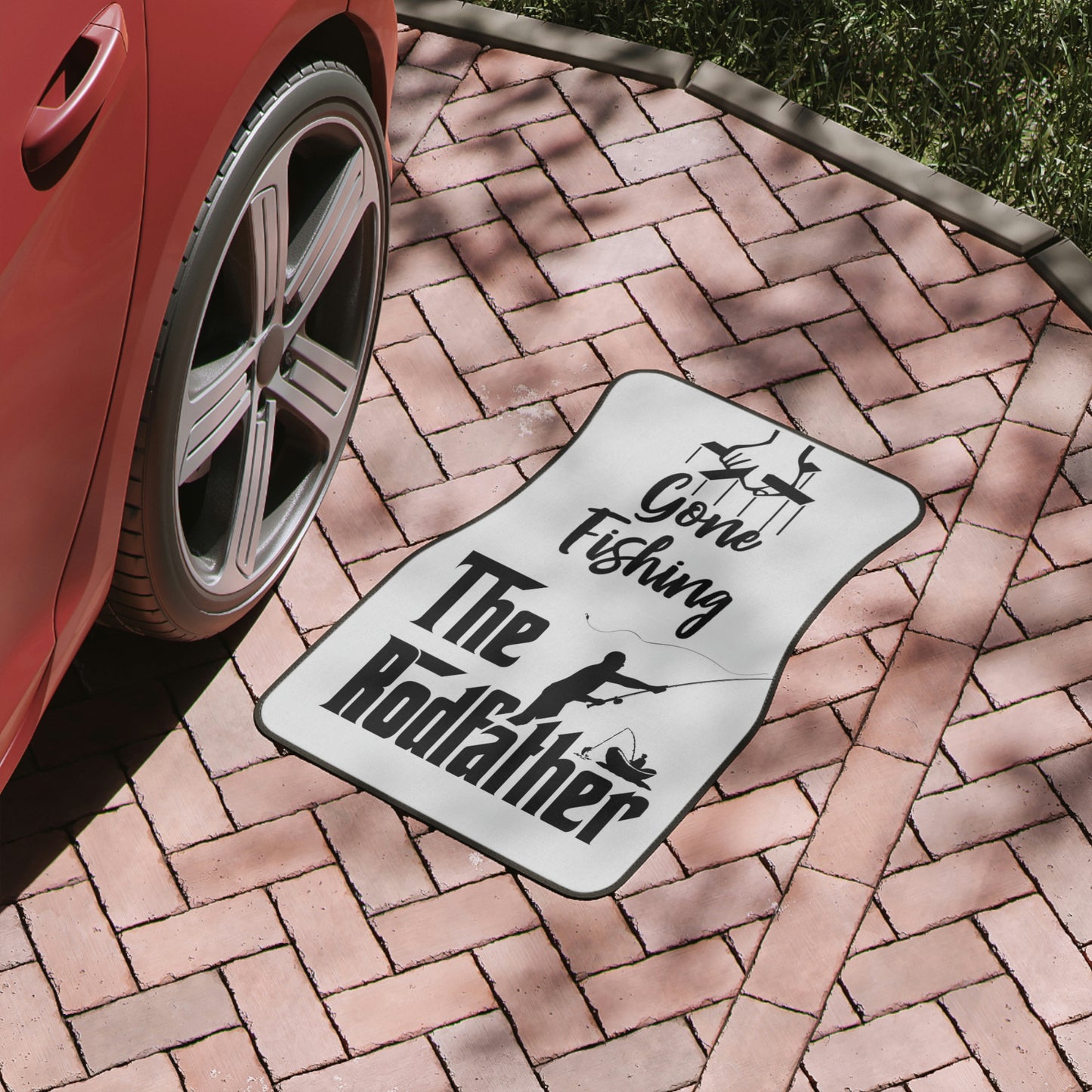 Gone Fishing Godfather Parody Car Floor Mats, 1pc