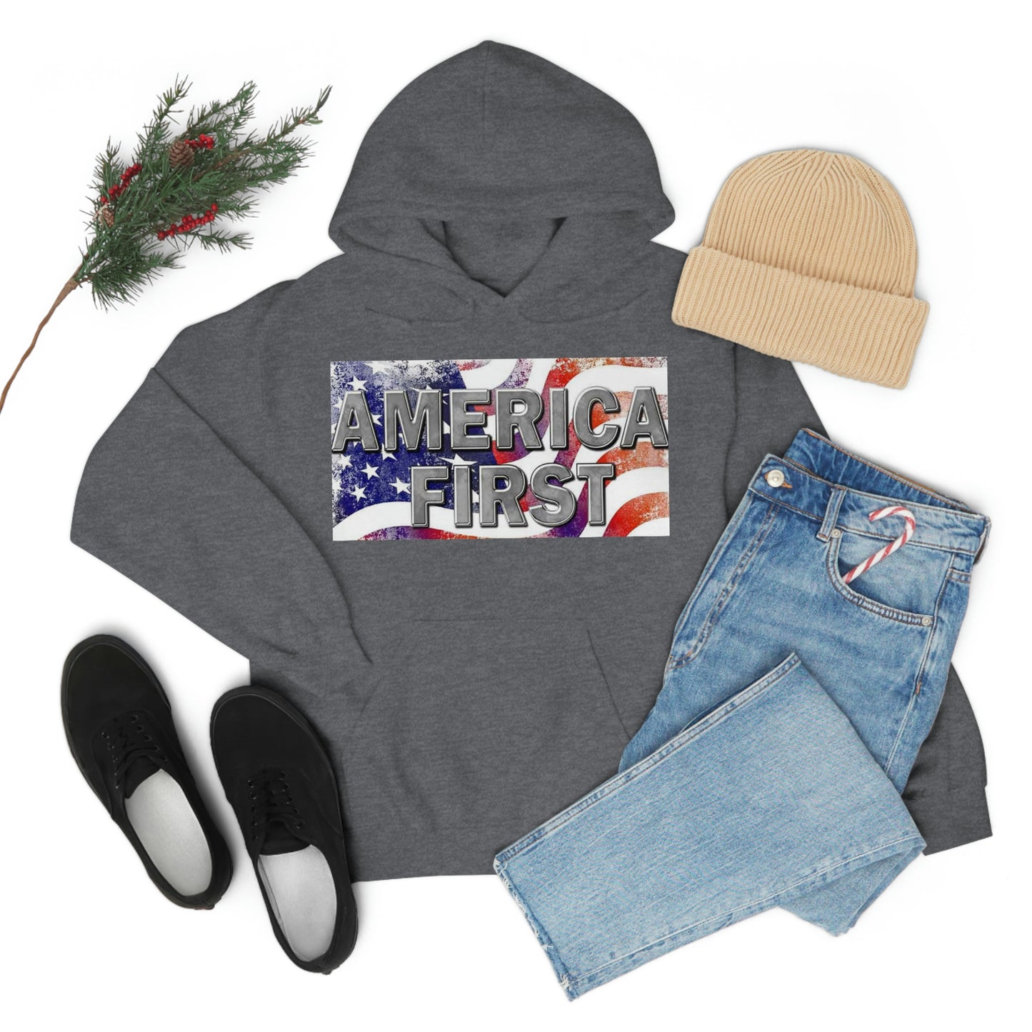 America First Unisex Heavy Blend™ Hooded Sweatshirt
