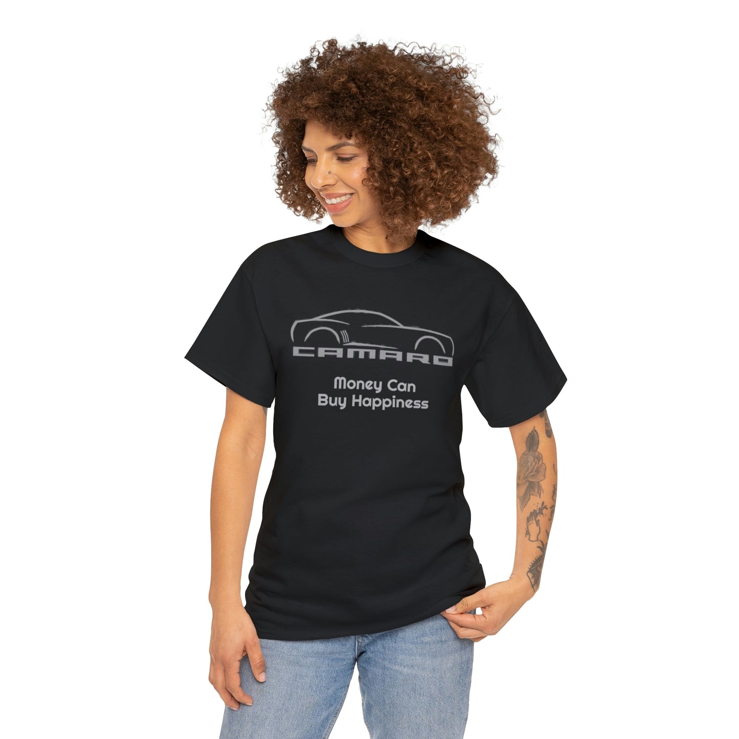 Camaro Money Can Buy Happiness Unisex Heavy Cotton Tee