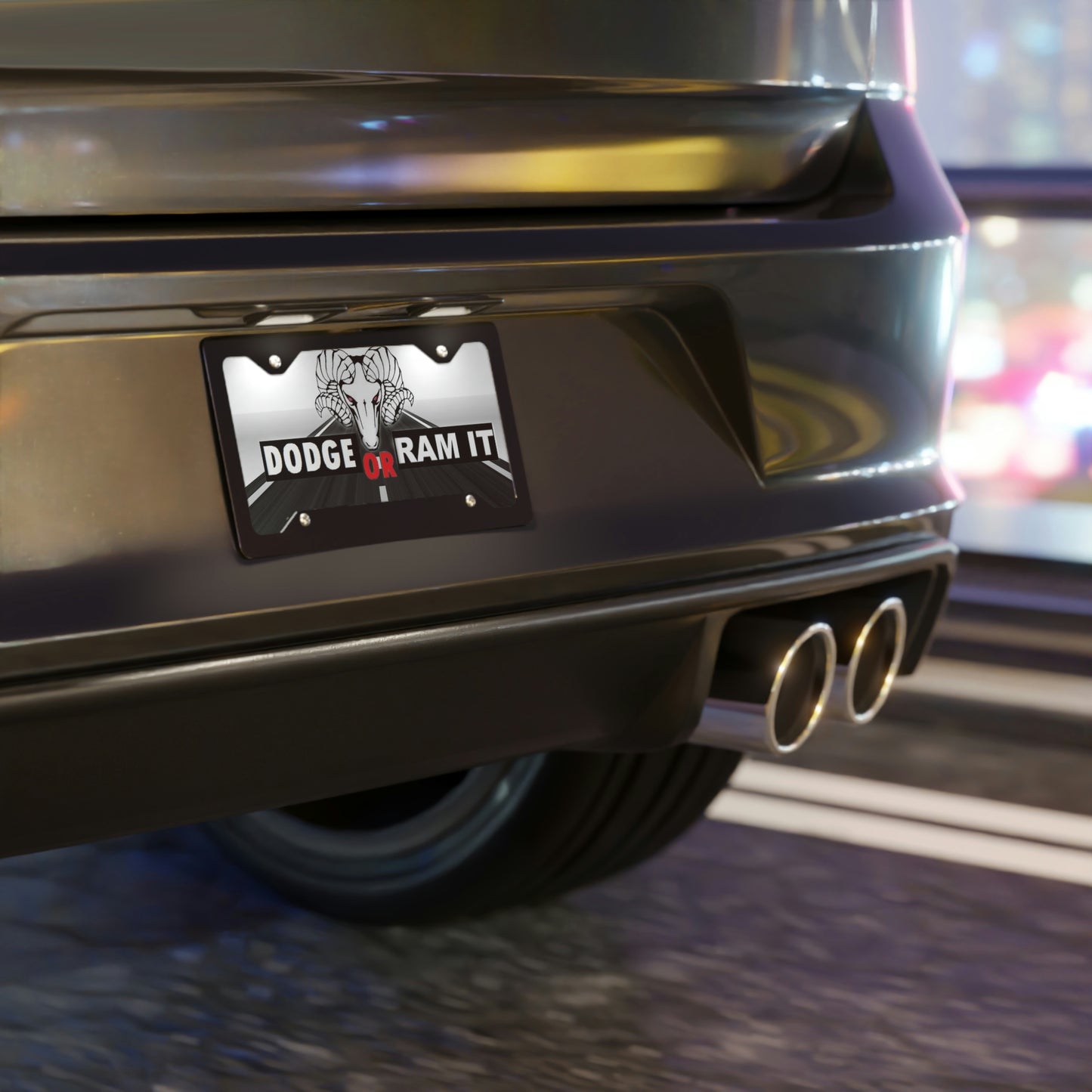 Dodge Or Ram Vanity License Plate