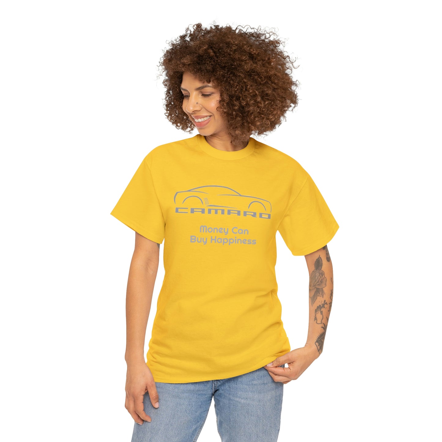 Camaro Money Can Buy Happiness Unisex Heavy Cotton Tee