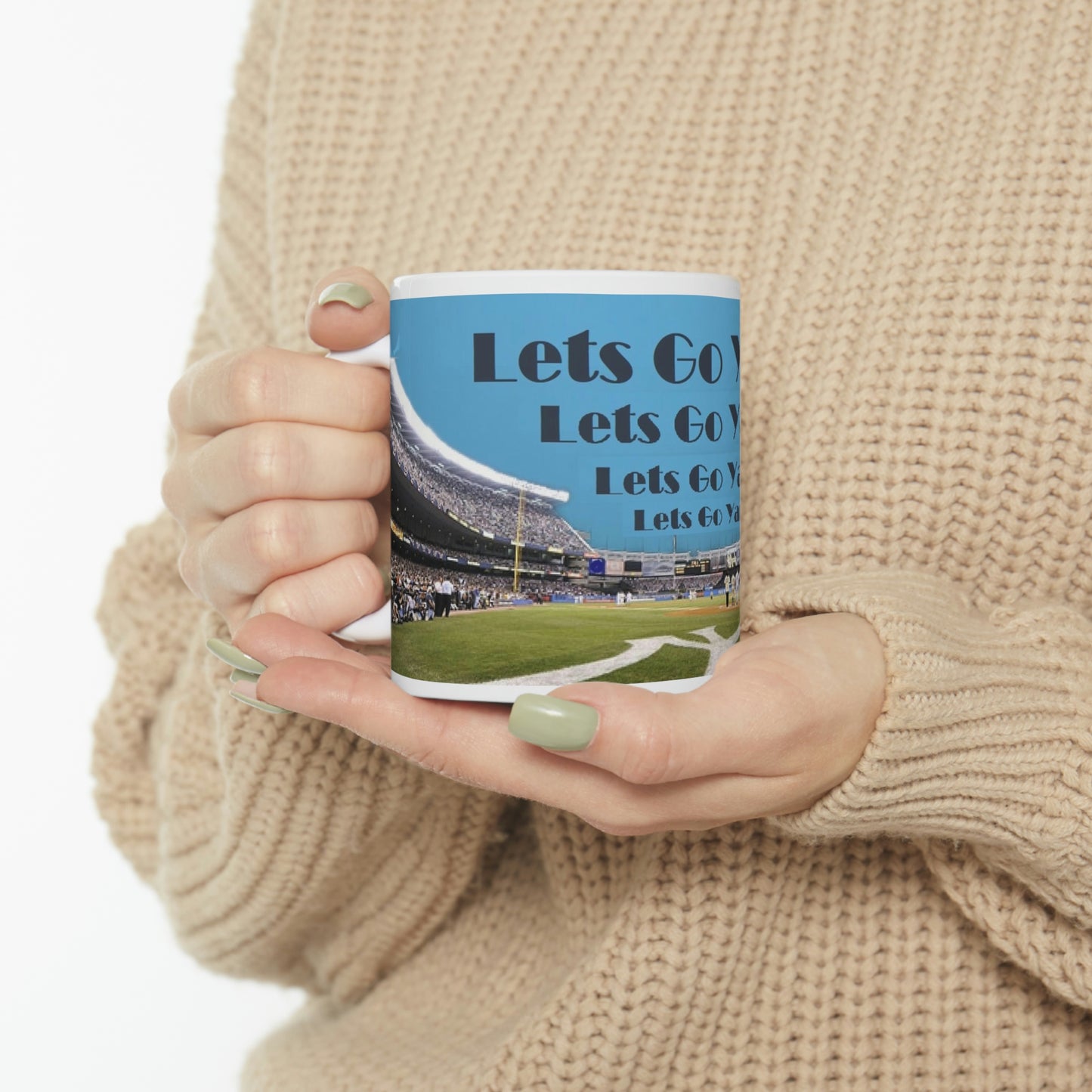 Lets Go Yankees Ceramic Mug 11oz