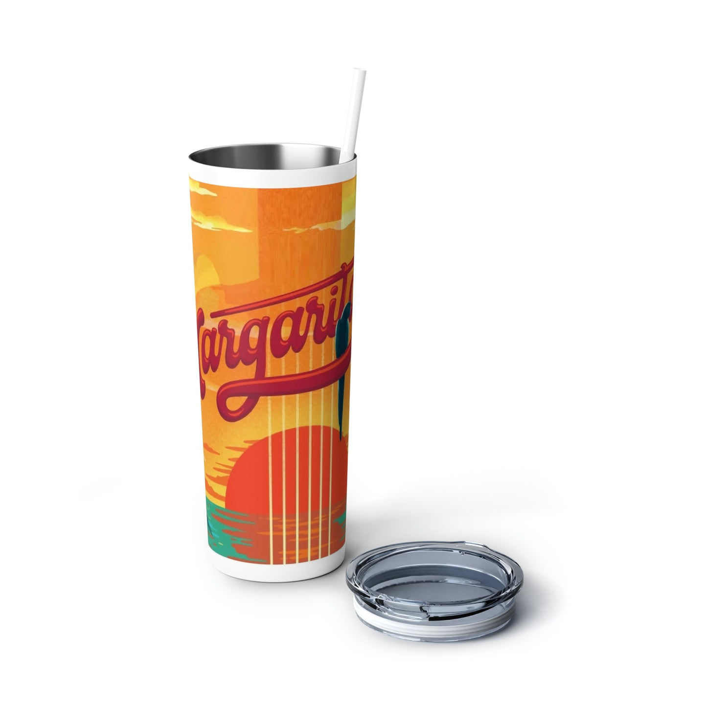 Skinny Steel Margaritaville Tumbler with Straw, 20oz