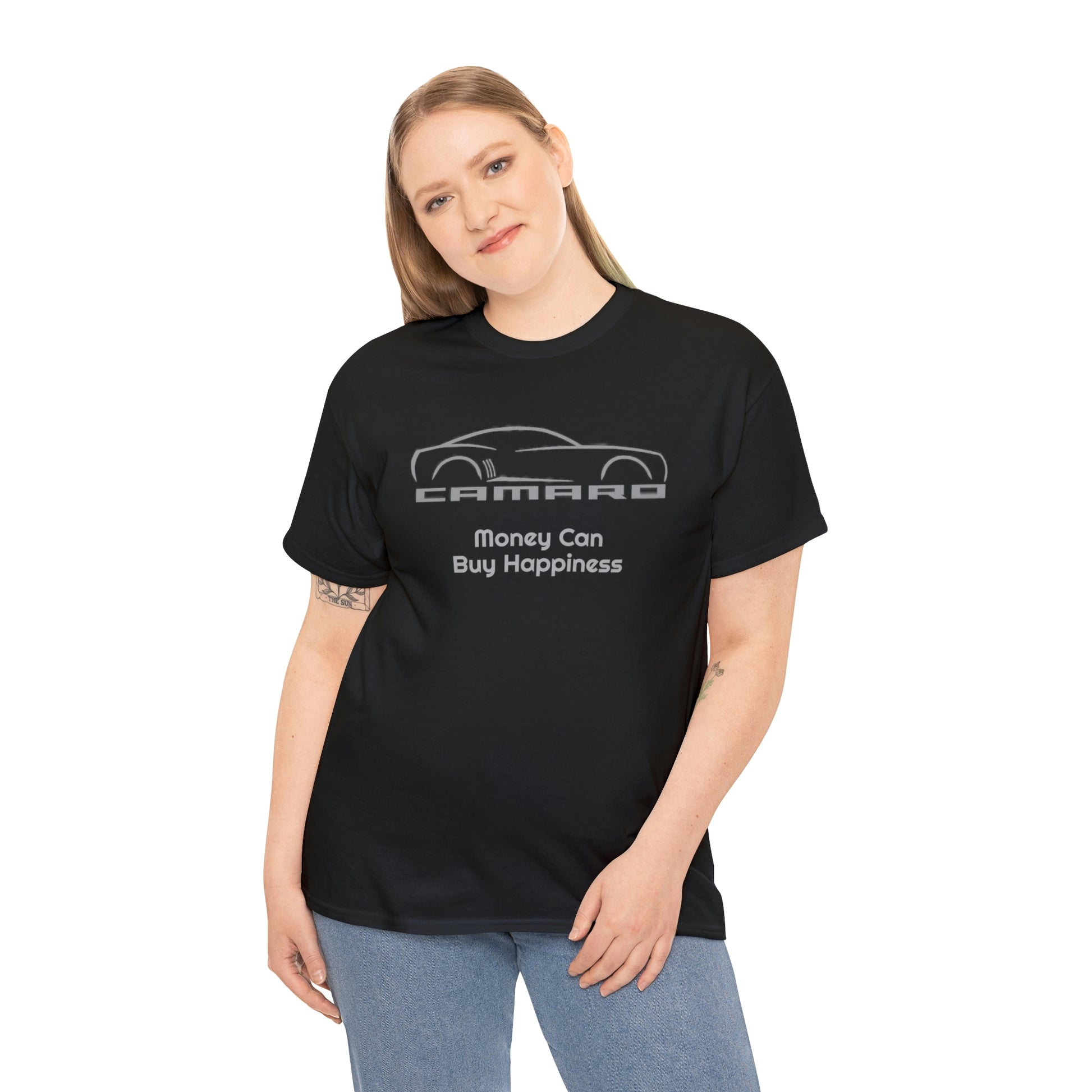Camaro Money Can Buy Happiness Unisex Heavy Cotton Tee