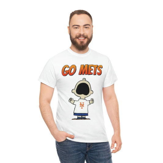 Go Mets Unisex Heavy Cotton Tee