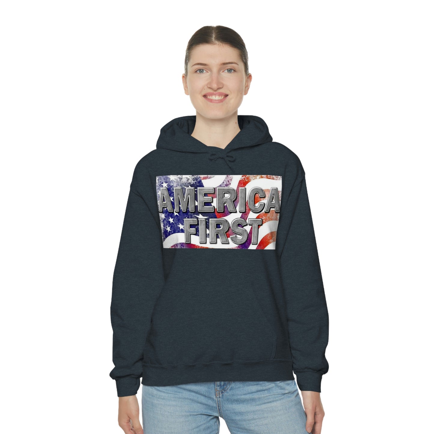 America First Unisex Heavy Blend™ Hooded Sweatshirt