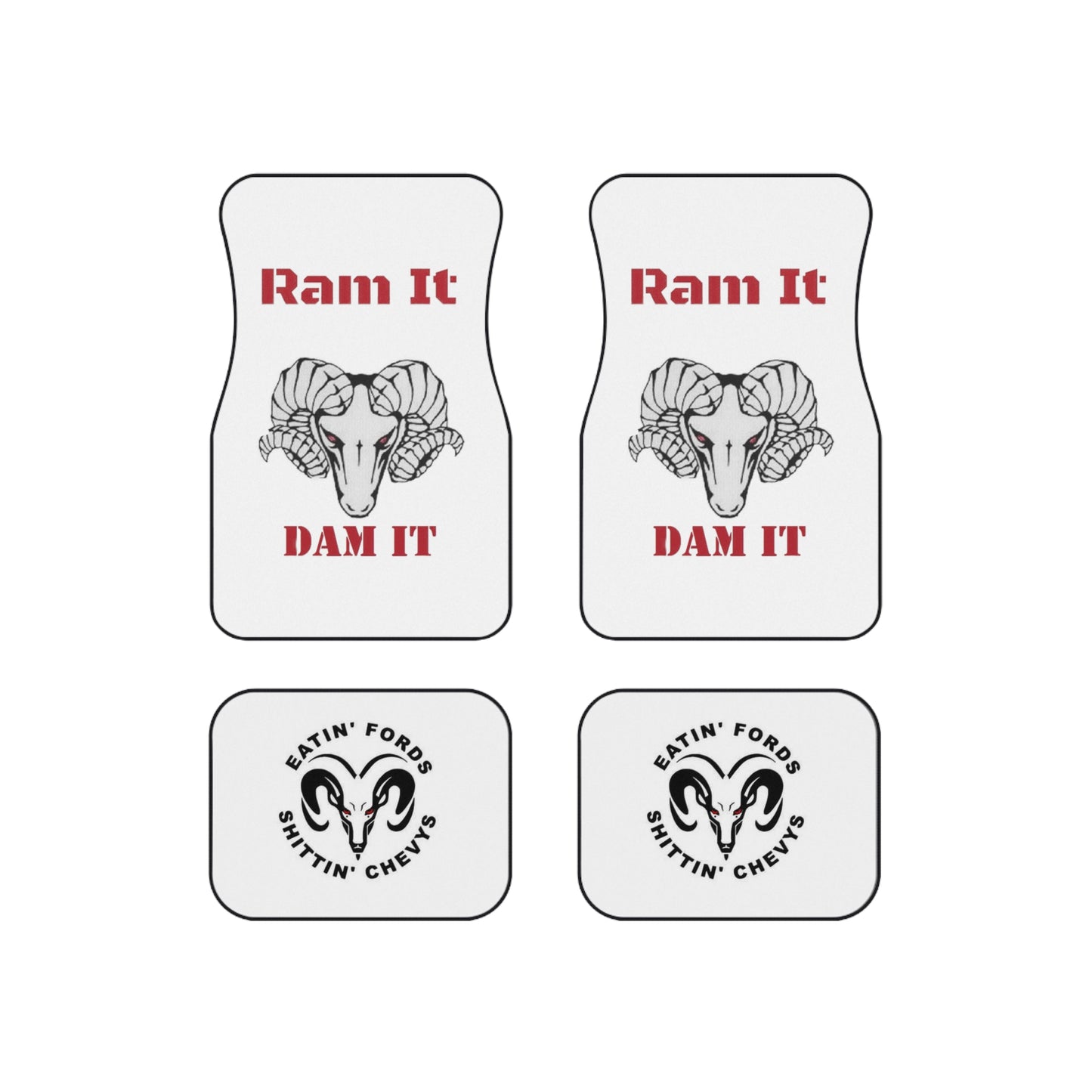 Dodge - Eating Fords - S--tting Chevys Car Mats (Set of 4)