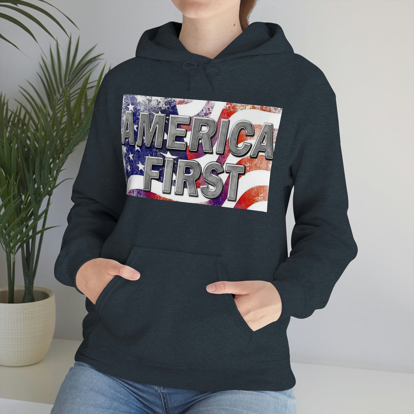 America First Unisex Heavy Blend™ Hooded Sweatshirt