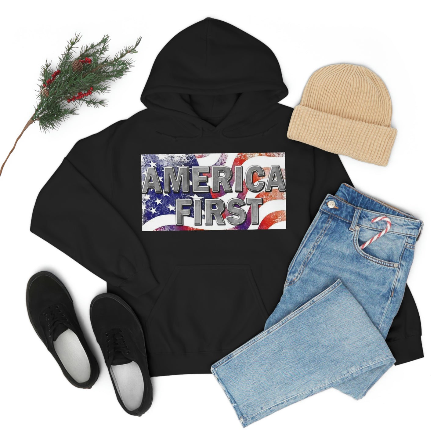 America First Unisex Heavy Blend™ Hooded Sweatshirt