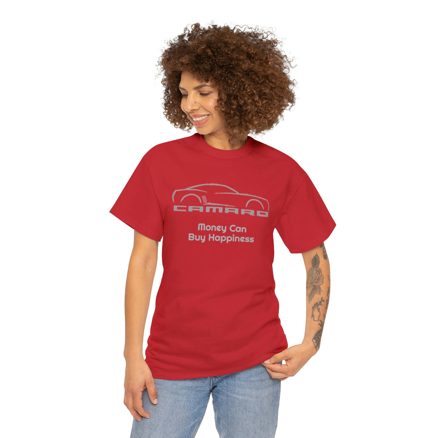 Camaro Money Can Buy Happiness Unisex Heavy Cotton Tee