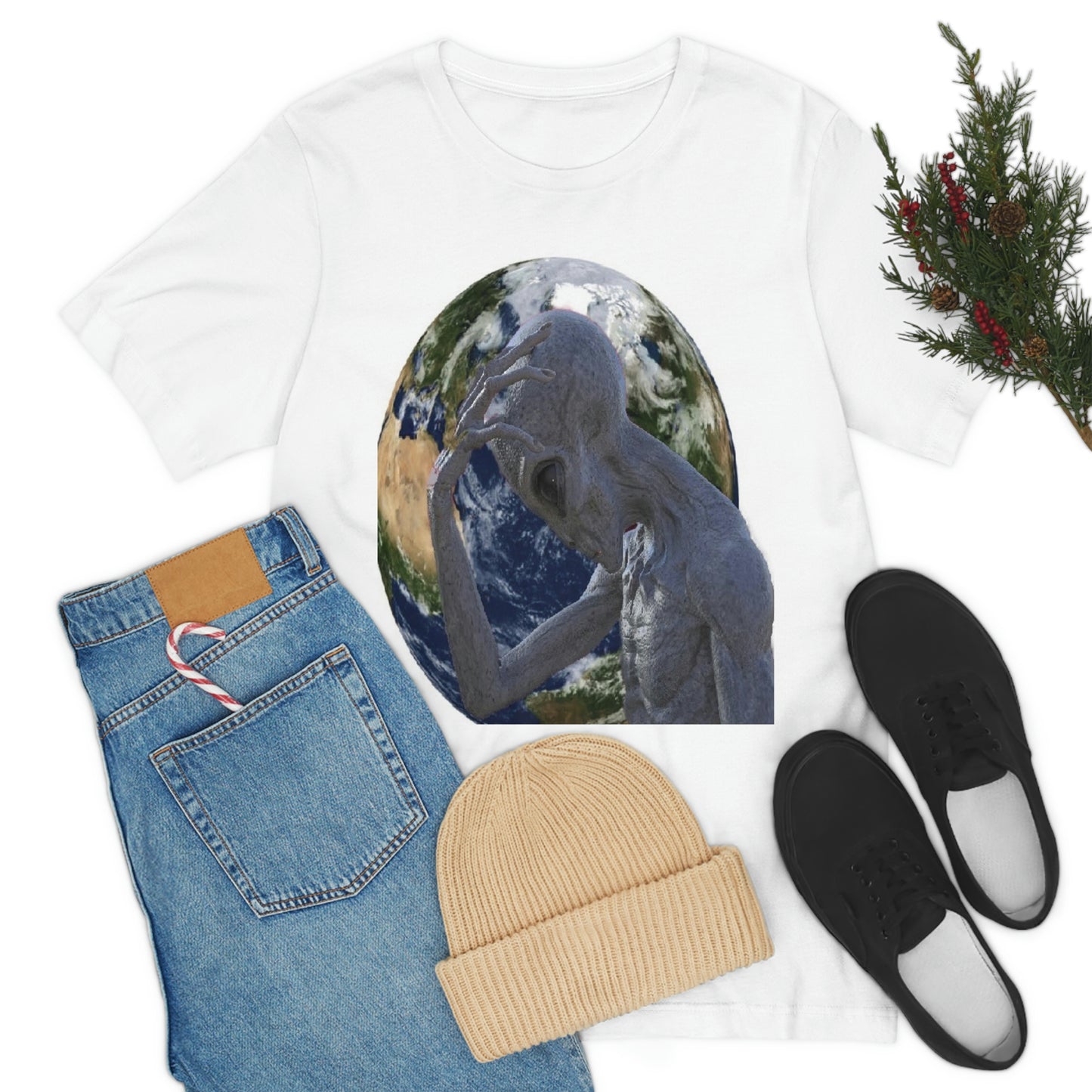 Alien Head Smack Unisex Jersey Short Sleeve Tee