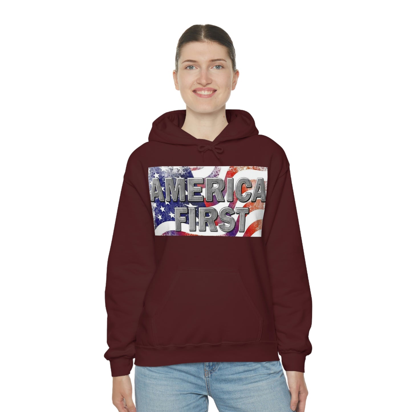 America First Unisex Heavy Blend™ Hooded Sweatshirt