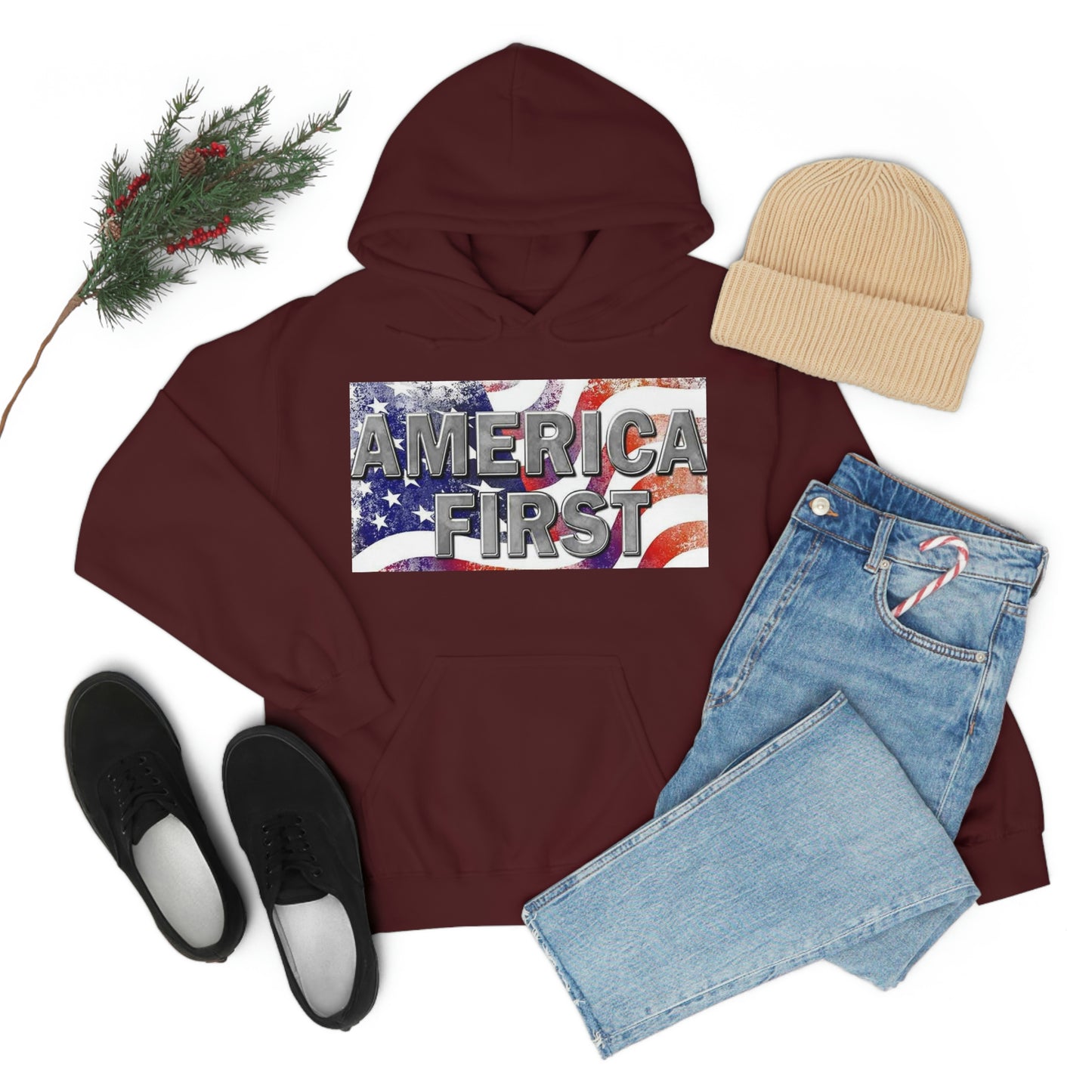 America First Unisex Heavy Blend™ Hooded Sweatshirt