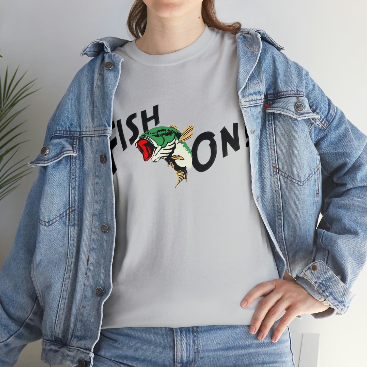 Fish On Fisherman's Unisex Heavy Cotton Tee