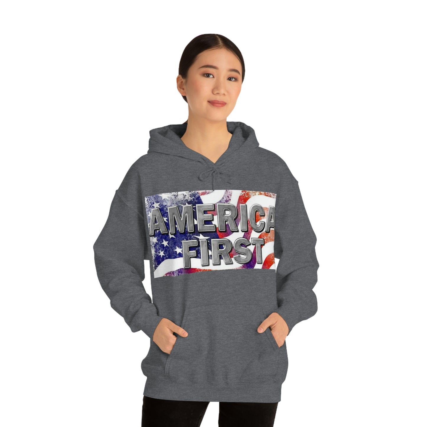America First Unisex Heavy Blend™ Hooded Sweatshirt