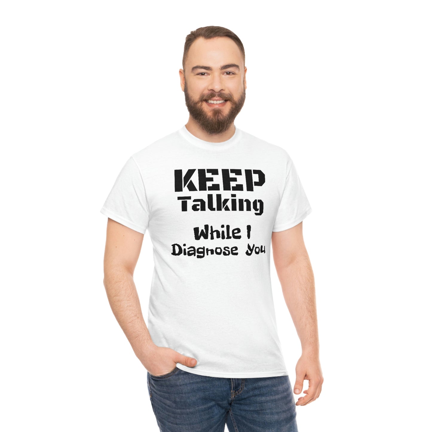 Keep Talking Unisex Heavy Cotton Tee
