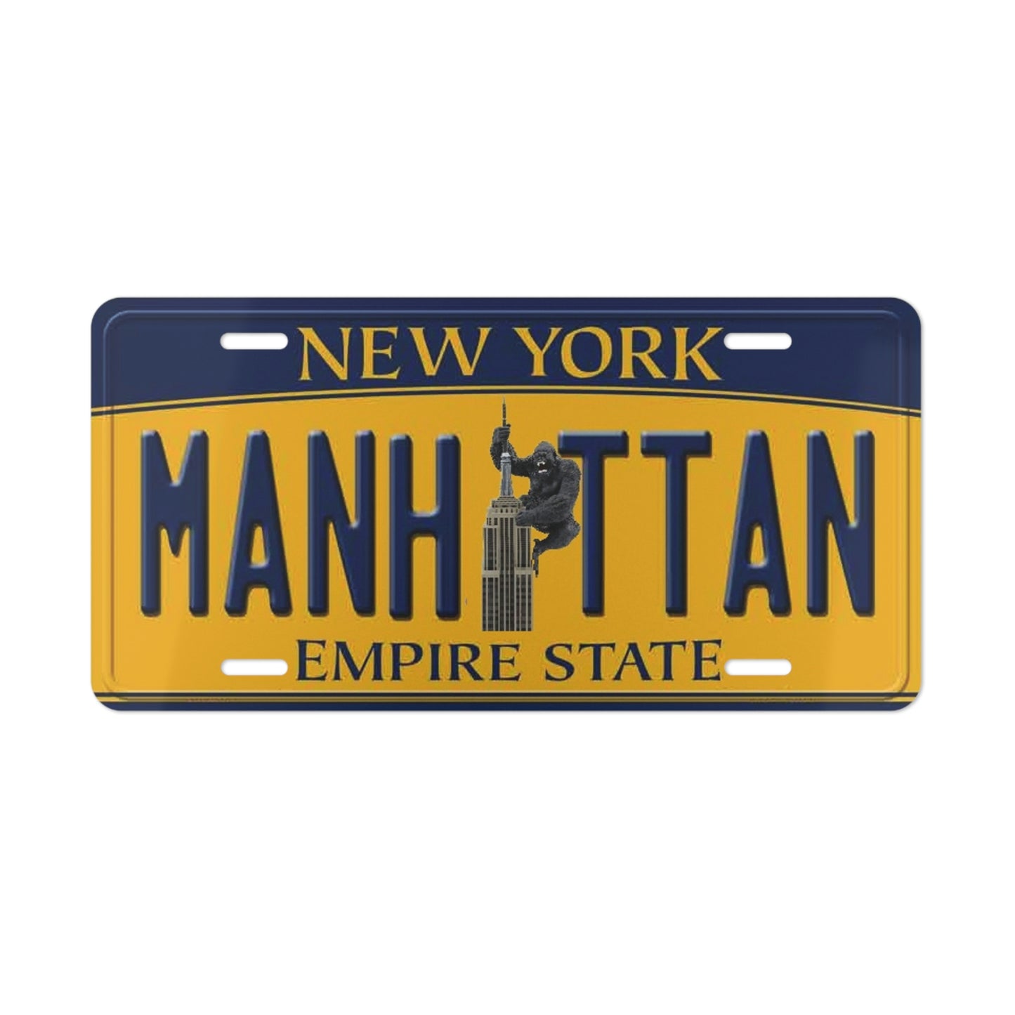 Kong Does Manhattan Vanity License Plate